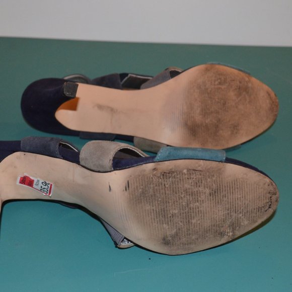 Anne AK Klein iFlex Sandals Heels 4" aprox. Fastener Stretch Leather Upper 10M - Picture 9 of 10